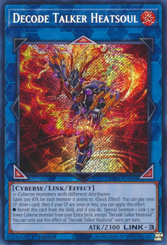 Decode Talker Heatsoul [RA01-EN048] Secret Rare | GnG Games