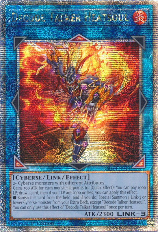 Decode Talker Heatsoul [RA01-EN048] Quarter Century Secret Rare | GnG Games