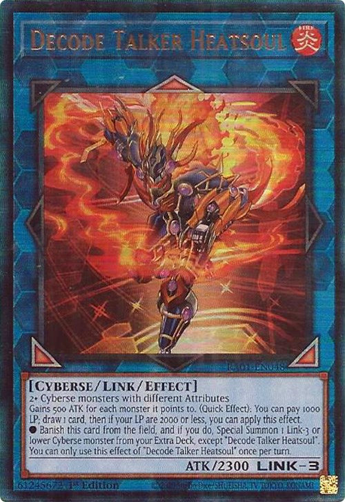 Decode Talker Heatsoul [RA01-EN048] Prismatic Ultimate Rare | GnG Games