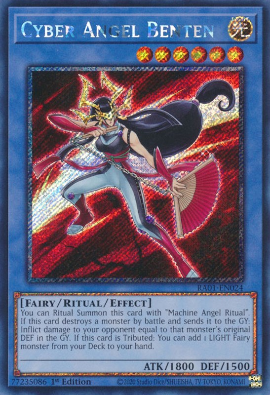 Cyber Angel Benten [RA01-EN024] Platinum Secret Rare | GnG Games