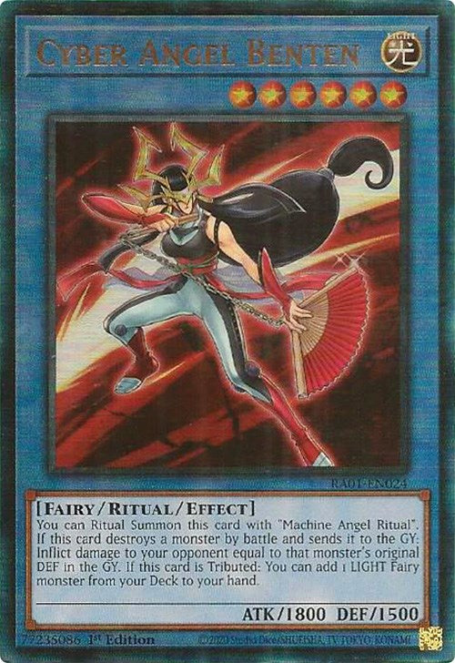 Cyber Angel Benten [RA01-EN024] Prismatic Ultimate Rare | GnG Games