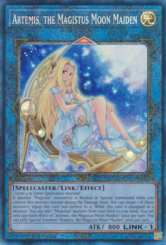 Artemis, the Magistus Moon Maiden [RA01-EN049] Prismatic Collector's Rare | GnG Games
