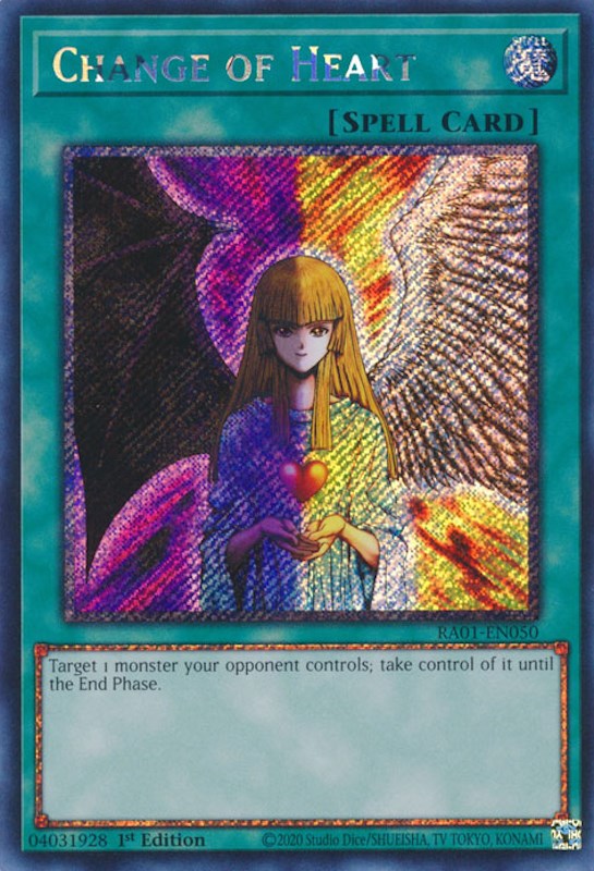 Change of Heart [RA01-EN050] Platinum Secret Rare | GnG Games