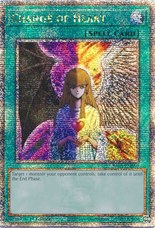 Change of Heart [RA01-EN050] Quarter Century Secret Rare | GnG Games