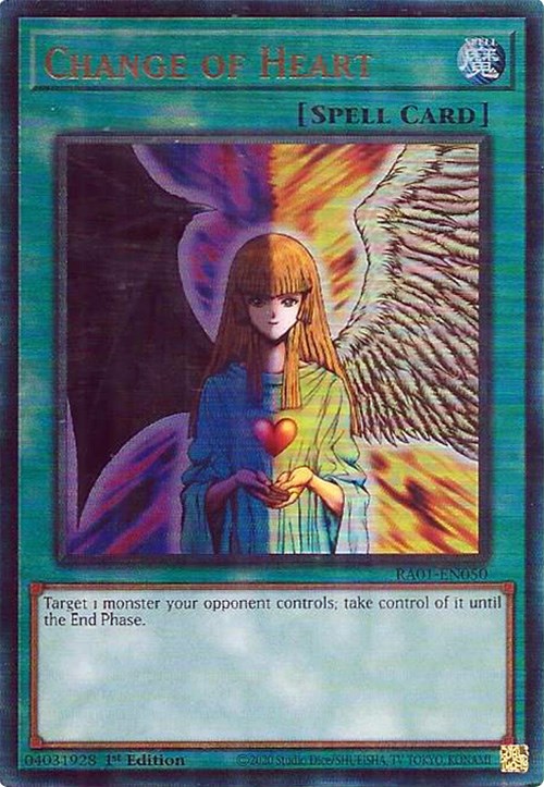 Change of Heart [RA01-EN050] Prismatic Ultimate Rare | GnG Games