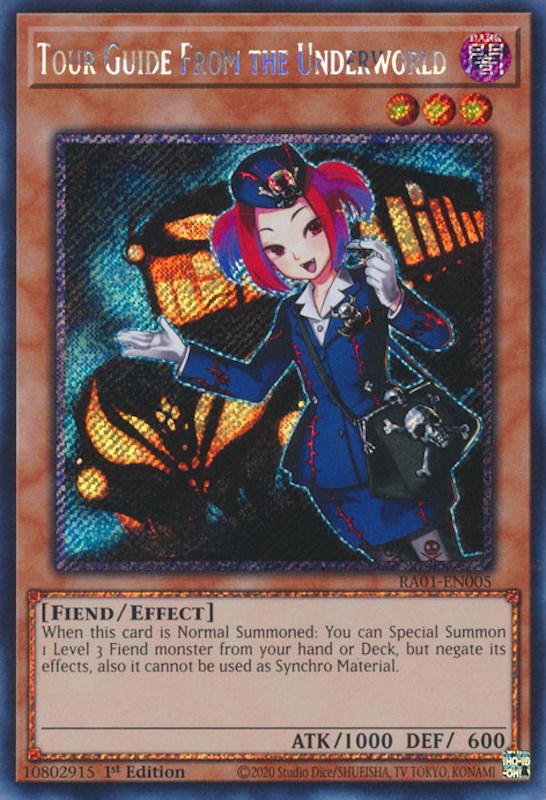 Tour Guide From the Underworld [RA01-EN005] Platinum Secret Rare | GnG Games