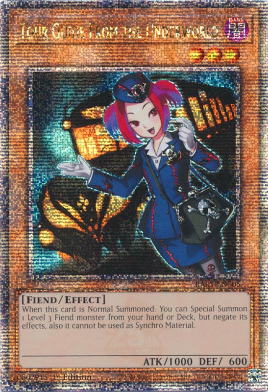 Tour Guide From the Underworld [RA01-EN005] Quarter Century Secret Rare | GnG Games