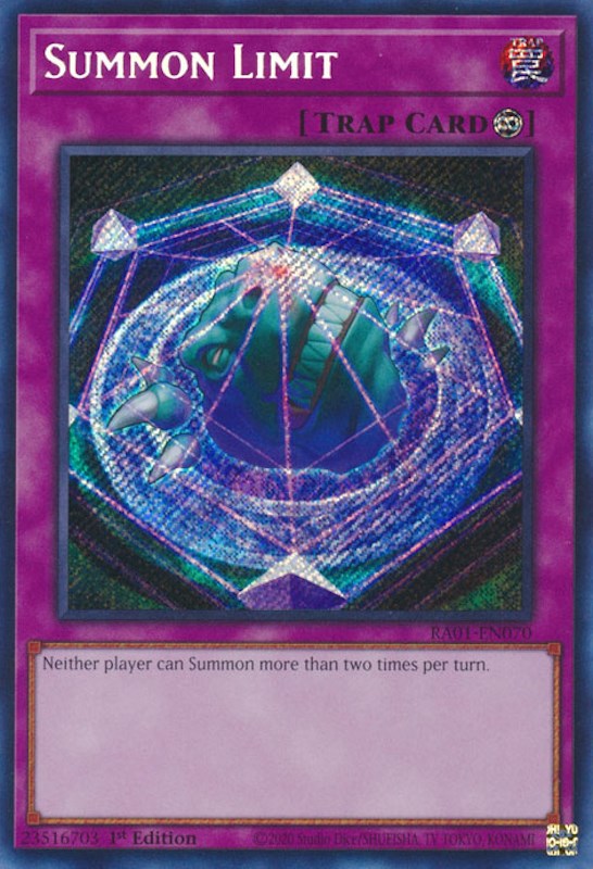 Summon Limit [RA01-EN070] Secret Rare | GnG Games