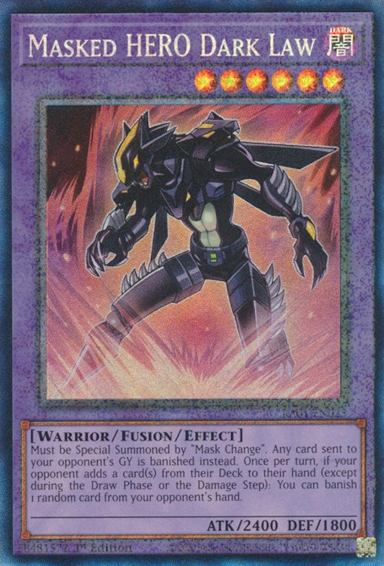 Masked HERO Dark Law [RA01-EN025] Prismatic Collector's Rare | GnG Games