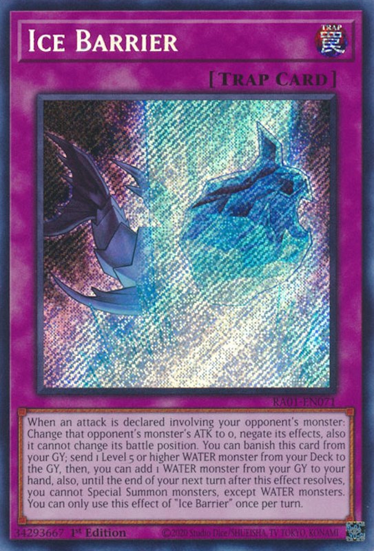 Ice Barrier [RA01-EN071] Secret Rare | GnG Games