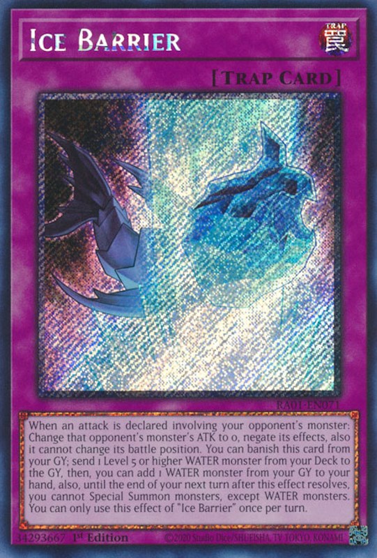 Ice Barrier [RA01-EN071] Platinum Secret Rare | GnG Games