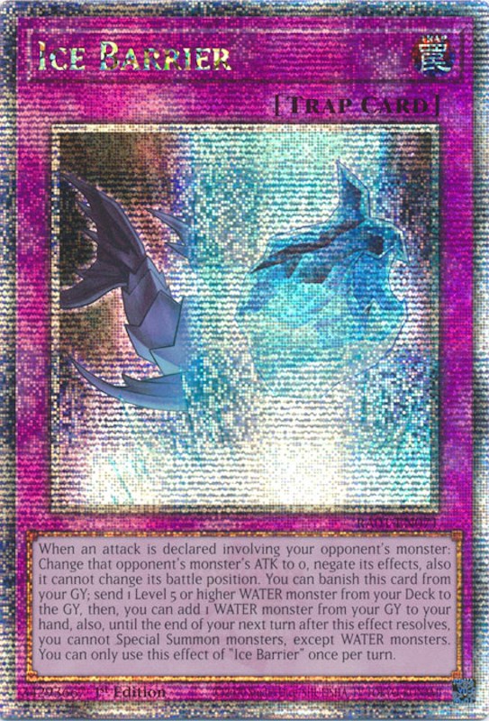 Ice Barrier [RA01-EN071] Quarter Century Secret Rare | GnG Games