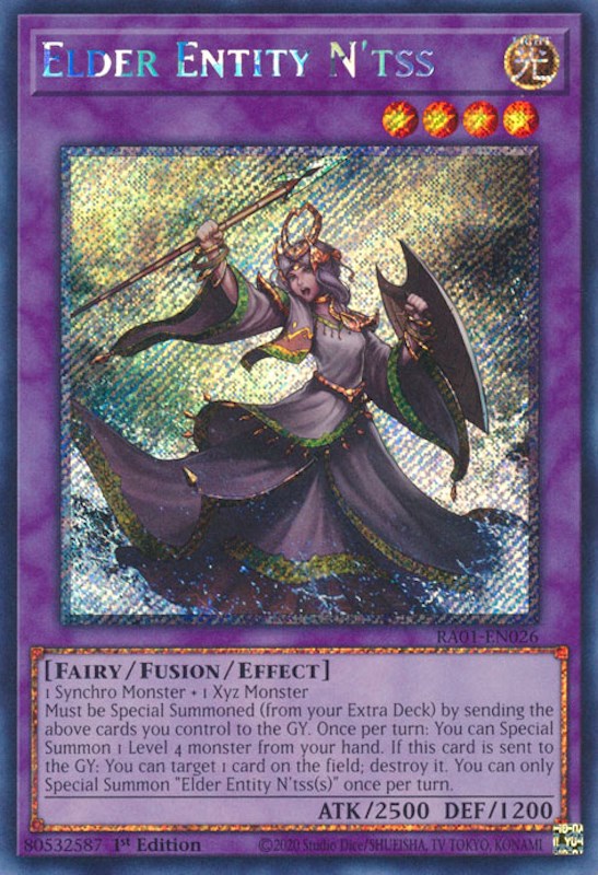 Elder Entity N'tss [RA01-EN026] Platinum Secret Rare | GnG Games