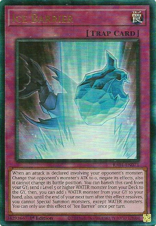 Ice Barrier [RA01-EN071] Prismatic Ultimate Rare | GnG Games