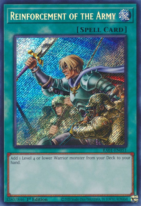 Reinforcement of the Army [RA01-EN051] Secret Rare | GnG Games