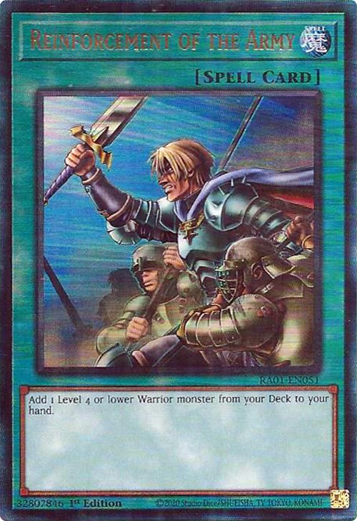 Reinforcement of the Army [RA01-EN051] Prismatic Ultimate Rare | GnG Games