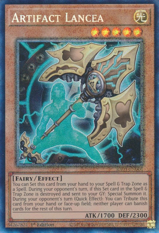 Artifact Lancea [RA01-EN006] Prismatic Collector's Rare | GnG Games