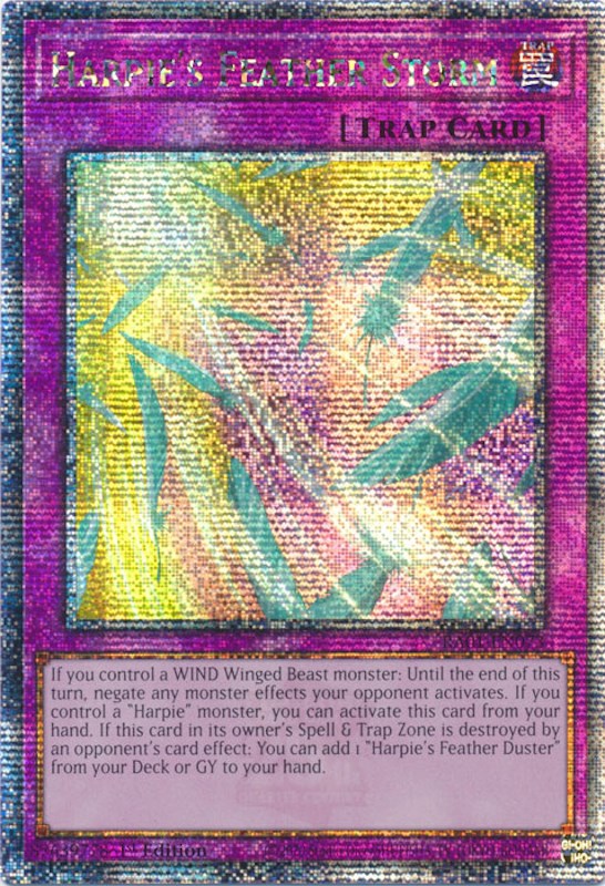 Harpie's Feather Storm [RA01-EN073] Quarter Century Secret Rare | GnG Games