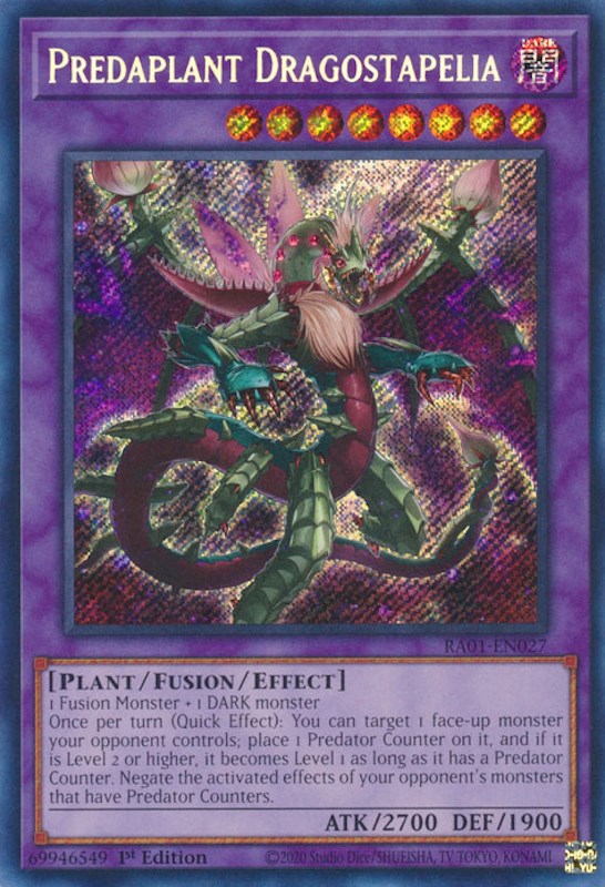 Predaplant Dragostapelia [RA01-EN027] Secret Rare | GnG Games