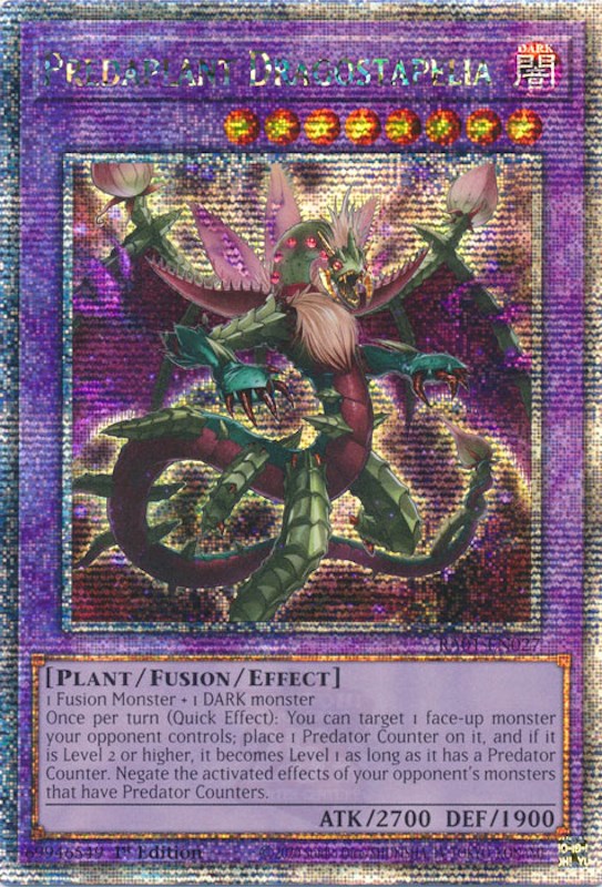 Predaplant Dragostapelia [RA01-EN027] Quarter Century Secret Rare | GnG Games