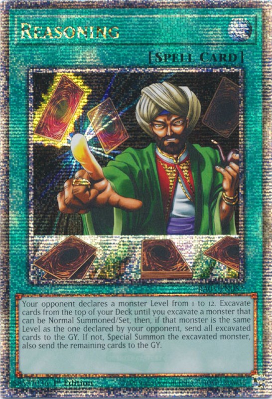 Reasoning [RA01-EN052] Quarter Century Secret Rare | GnG Games