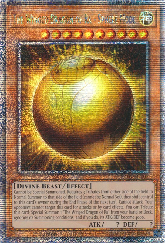 The Winged Dragon of Ra - Sphere Mode [RA01-EN007] Quarter Century Secret Rare | GnG Games