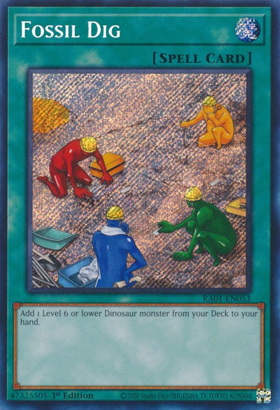 Fossil Dig [RA01-EN053] Secret Rare | GnG Games