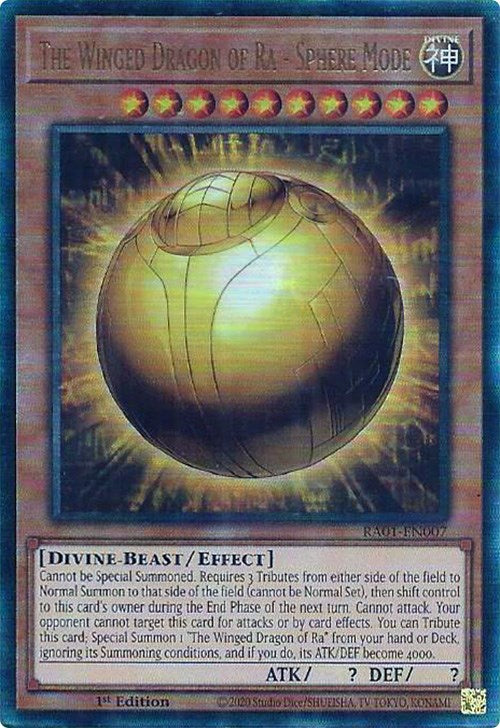 The Winged Dragon of Ra - Sphere Mode [RA01-EN007] Prismatic Ultimate Rare | GnG Games