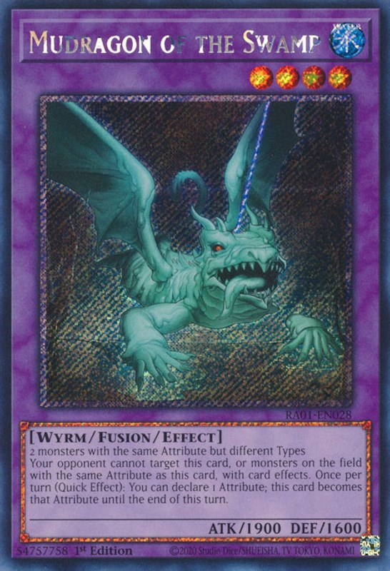 Mudragon of the Swamp [RA01-EN028] Platinum Secret Rare | GnG Games