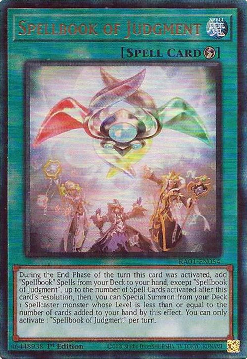 Spellbook of Judgment [RA01-EN054] Prismatic Ultimate Rare | GnG Games