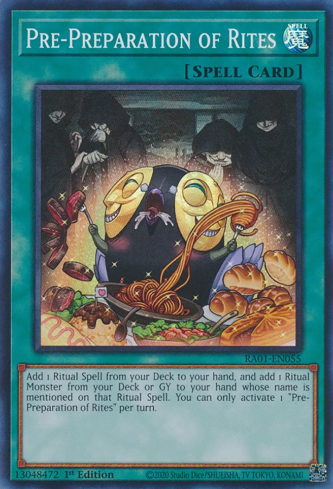 Pre-Preparation of Rites [RA01-EN055] Super Rare | GnG Games