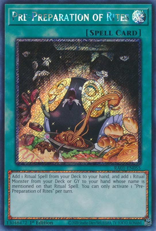 Pre-Preparation of Rites [RA01-EN055] Platinum Secret Rare | GnG Games