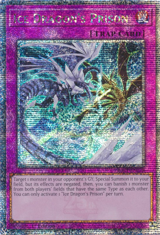 Ice Dragon's Prison [RA01-EN078] Quarter Century Secret Rare | GnG Games