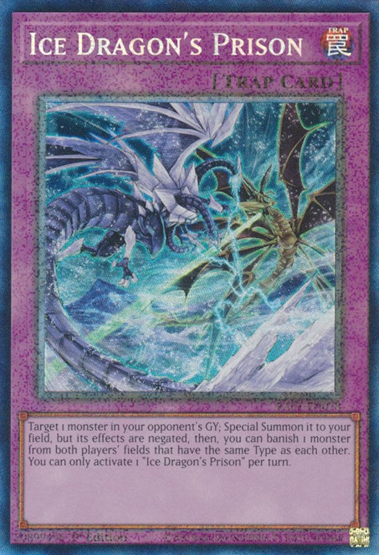 Ice Dragon's Prison [RA01-EN078] Prismatic Collector's Rare | GnG Games