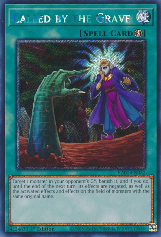 Called by the Grave [RA01-EN057] Platinum Secret Rare | GnG Games