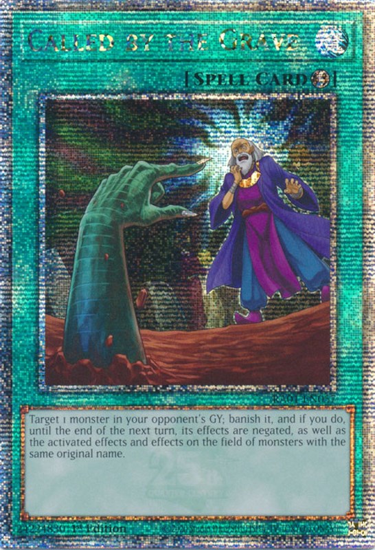 Called by the Grave [RA01-EN057] Quarter Century Secret Rare | GnG Games