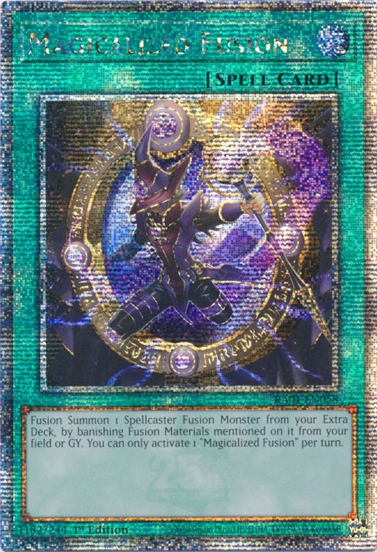 Magicalized Fusion [RA01-EN058] Quarter Century Secret Rare | GnG Games