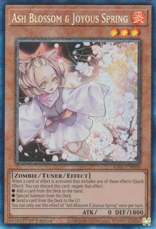 Ash Blossom & Joyous Spring [RA01-EN008] Prismatic Collector's Rare | GnG Games