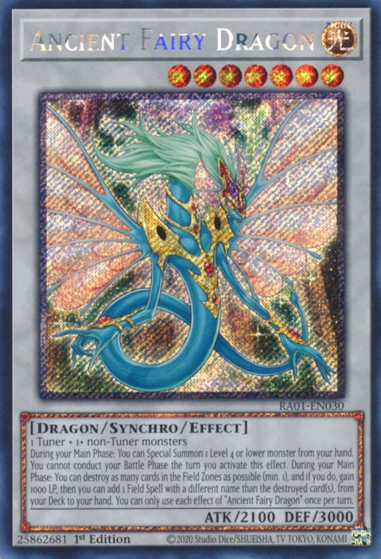 Ancient Fairy Dragon [RA01-EN030] Platinum Secret Rare | GnG Games