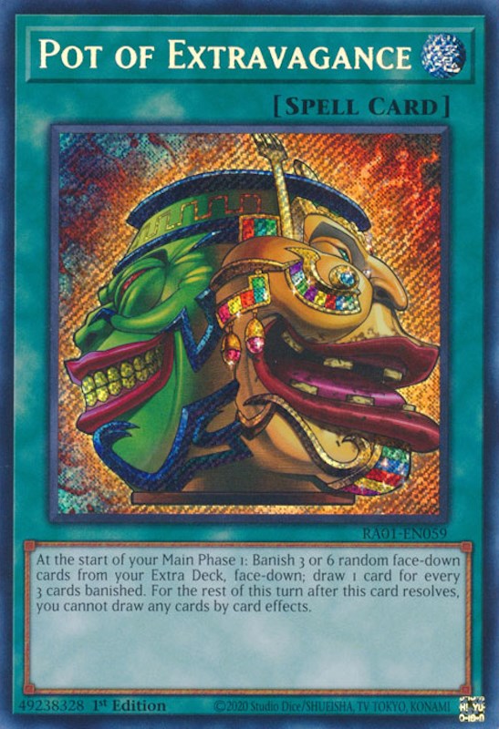 Pot of Extravagance [RA01-EN059] Secret Rare | GnG Games