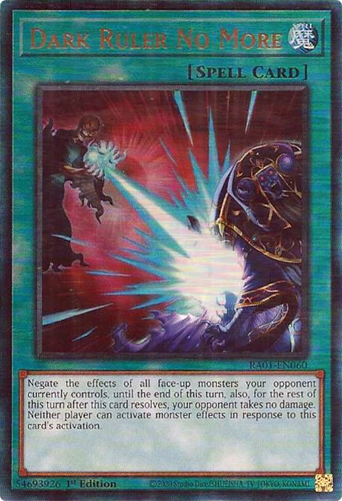 Dark Ruler No More [RA01-EN060] Prismatic Ultimate Rare | GnG Games