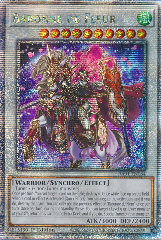 Baronne de Fleur [RA01-EN034] Quarter Century Secret Rare | GnG Games