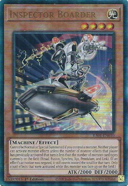 Inspector Boarder [RA01-EN010] Prismatic Ultimate Rare | GnG Games