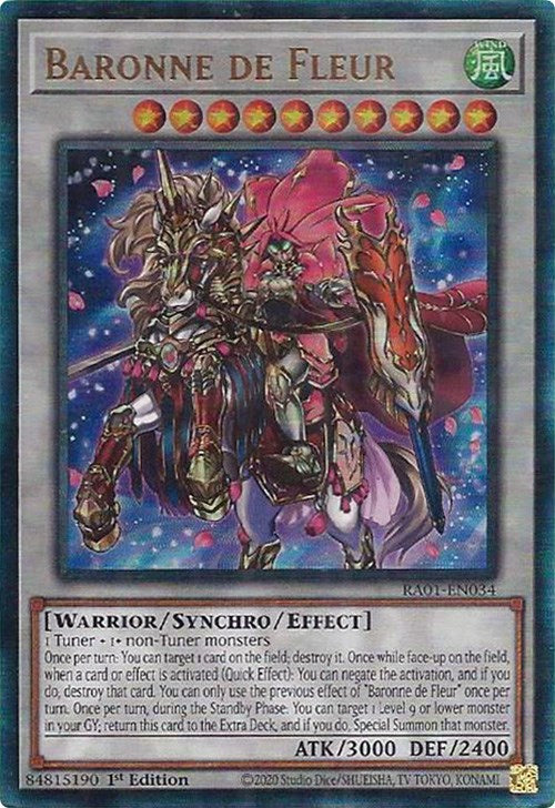 Baronne de Fleur [RA01-EN034] Prismatic Ultimate Rare | GnG Games