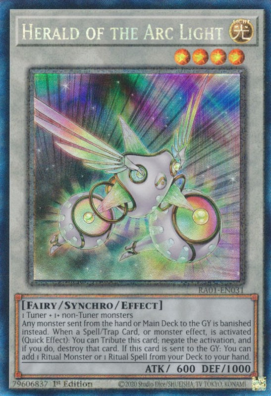 Herald of the Arc Light [RA01-EN031] Prismatic Collector's Rare | GnG Games