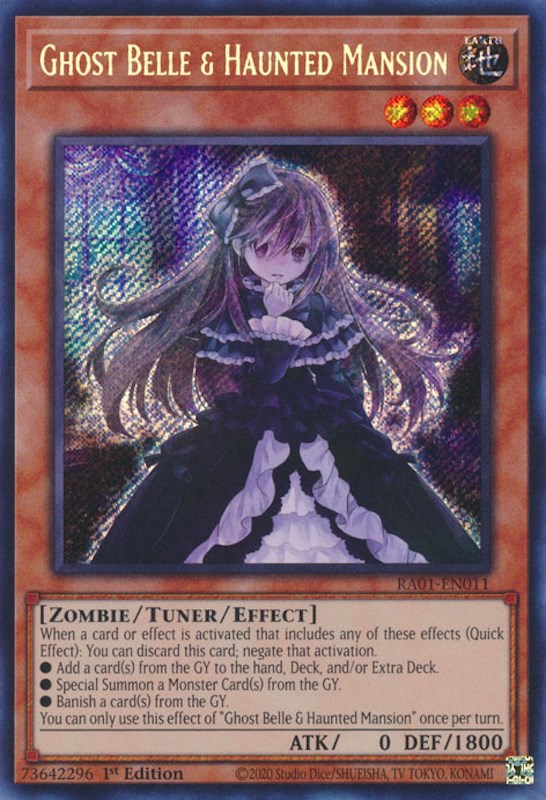 Ghost Belle & Haunted Mansion [RA01-EN011] Secret Rare | GnG Games