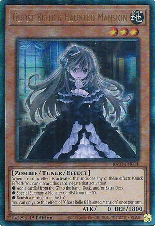 Ghost Belle & Haunted Mansion [RA01-EN011] Prismatic Ultimate Rare | GnG Games