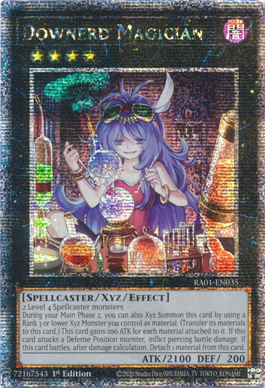 Downerd Magician [RA01-EN035] Quarter Century Secret Rare | GnG Games