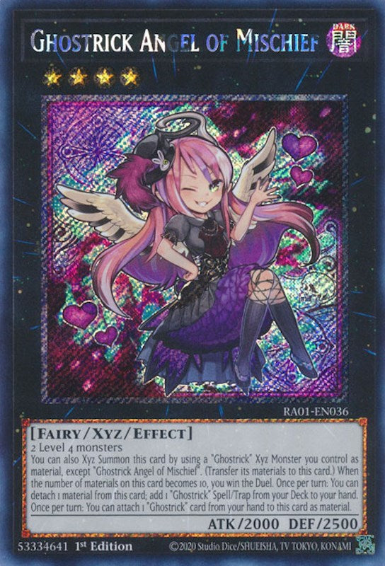 Ghostrick Angel of Mischief [RA01-EN036] Platinum Secret Rare | GnG Games