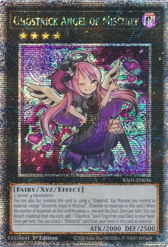 Ghostrick Angel of Mischief [RA01-EN036] Quarter Century Secret Rare | GnG Games